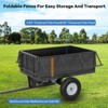 Heavy Duty Utility Trailer 750 LBS Capacity ATV UTV Garden Dump Cart with 17 Cu Ft Bed Removable Sides All-Terrain for Lawn Mower Tractor Farm - 4 of 4