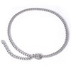 Anna-Kaci Women's Chain Belt with Buckle Detail and Long Drop Accent 41.5x0.6in - 3 of 4