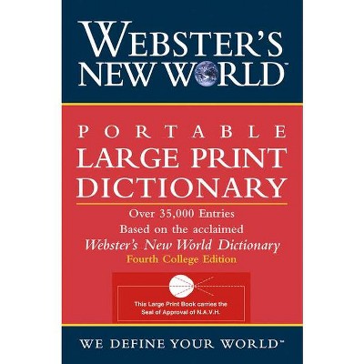 Webster's New World Portable Large Print Dictionary, Second 