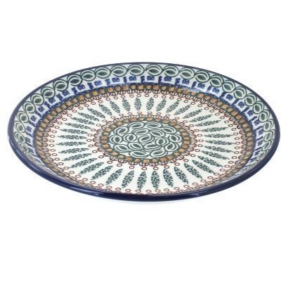Blue Rose Polish Pottery Ceramika Artystyczna Dessert Plate
