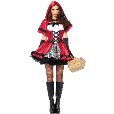 Leg Avenue Gothic Red Riding Hood Adult Costume : Target