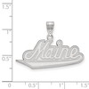 Black Bow Jewelry 10k White Gold Maine Black Bears NCAA Large Pendant - 2 of 3