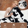 GustoWave Cow Print 10 Heat Levels Electric Heating Blanket, Machine Washable, Black+White - 4 of 4