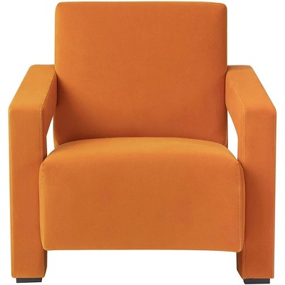 UNISOAR Modern Textured Velvet Upholstered Accent Lounge Arm Chair