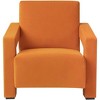 UNISOAR Modern Textured Velvet Upholstered Accent Lounge Arm Chair - 4 of 4