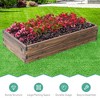 Costway Wooden Raised Garden Bed Kit - Elevated Planter Box For Growing Herbs Vegetable - image 4 of 4