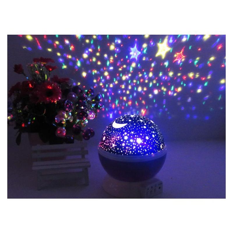 Link Night Light Projection Lamp, 360 Degree Rotating Moon And Stars Night Projector Turn Any Room Into A Far Out Galaxy To Explore, 2 of 6