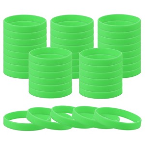 Unique Bargains Sports Party Games Fashion Silicone Bracelet Wristbands 60 Pcs - 1 of 4