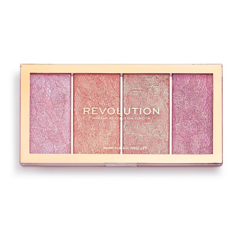 Makeup Revolution Vintage Lace Blush Palette - Pink - 0.18oz, 1 of 6