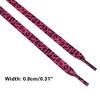 INSPIRE CHIC Leopard Print Flat Shoe Laces for Sneakers 0.31'' 1 Pair - 3 of 4