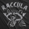 Mens Funny T Shirts Raccula Sarcastic Halloween Vampire Graphic Raccoon Novelty Tee For Men - Crazy Dog Men's T Shirt - 2 of 4