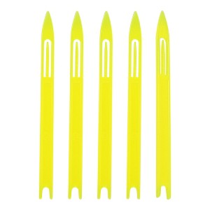 Unique Bargains 5 Pcs Net Repair Needle Fishing Netting Needle 5.2 Inch Long Plastic Cast Net Sewing NeedleYellow - 1 of 4