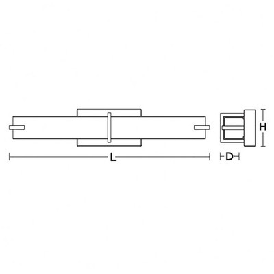 Miller 36" Black Steel LED Vanity Light