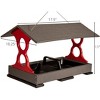 JCS Wildlife Large Fly Thru Bird Feeder- Mounting Pole Bundles Available - 3 of 4