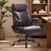 GustoWave Big and Tall Office Chairs, Executive Leather Swivel Chair, Ergonomic Computer Desk Chair, 100-135°Recline, Adjustable Height - 2 of 4