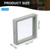 Unique Bargains Transparent PE 3D Floating Display Stand Holder Jewelry Storage Box 12 Pcs - 2 of 3