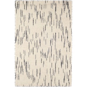 Annie Selke - Dash & Albert Ozzie Black/White Hand Loom Knotted Wool Rug - 1 of 4