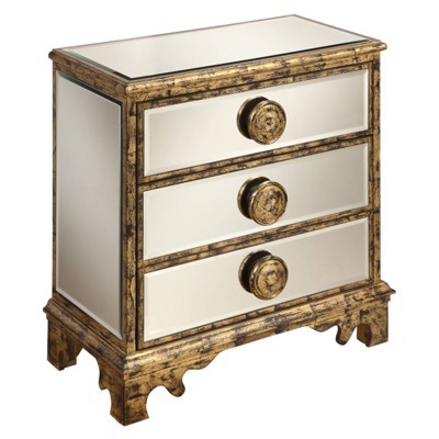 Reflective 3 Drawer Chest Mirrored Treasure Trove Accents Target