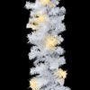 vidaXL 16 ft White PVC Christmas Garland with Adjustable LED Lights, Perfect for Indoor and Outdoor Holiday Decoration, Economical and Easy to Store - 3 of 4