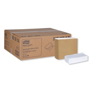 Tork Universal Dinner Napkins, 1-Ply, 15" x 17", 1/8 Fold, White, 3000/Carton - 1 of 4