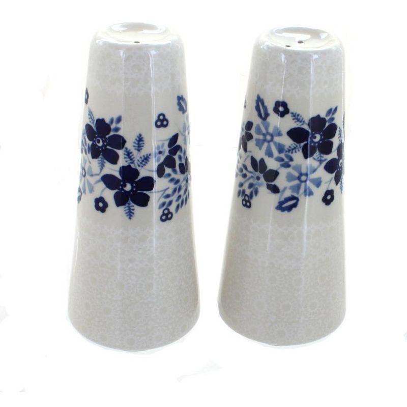 Blue Rose Polish Pottery Manufaktura Salt & Pepper Shakers, 1 of 3