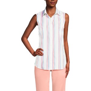 Lands' End Lands' End Women's Sleeveless No Iron Shirt - 1 of 3