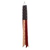 Briarwood Lane Everyday 4th of July USA Tea Stained Windsock Wind Twister 40x6 For 4th of July Wind Spinner - 3 of 3