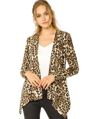 INSPIRE CHIC Women's Long Sleeves Open Front Asymmetric Hem Lightweight Cardigan