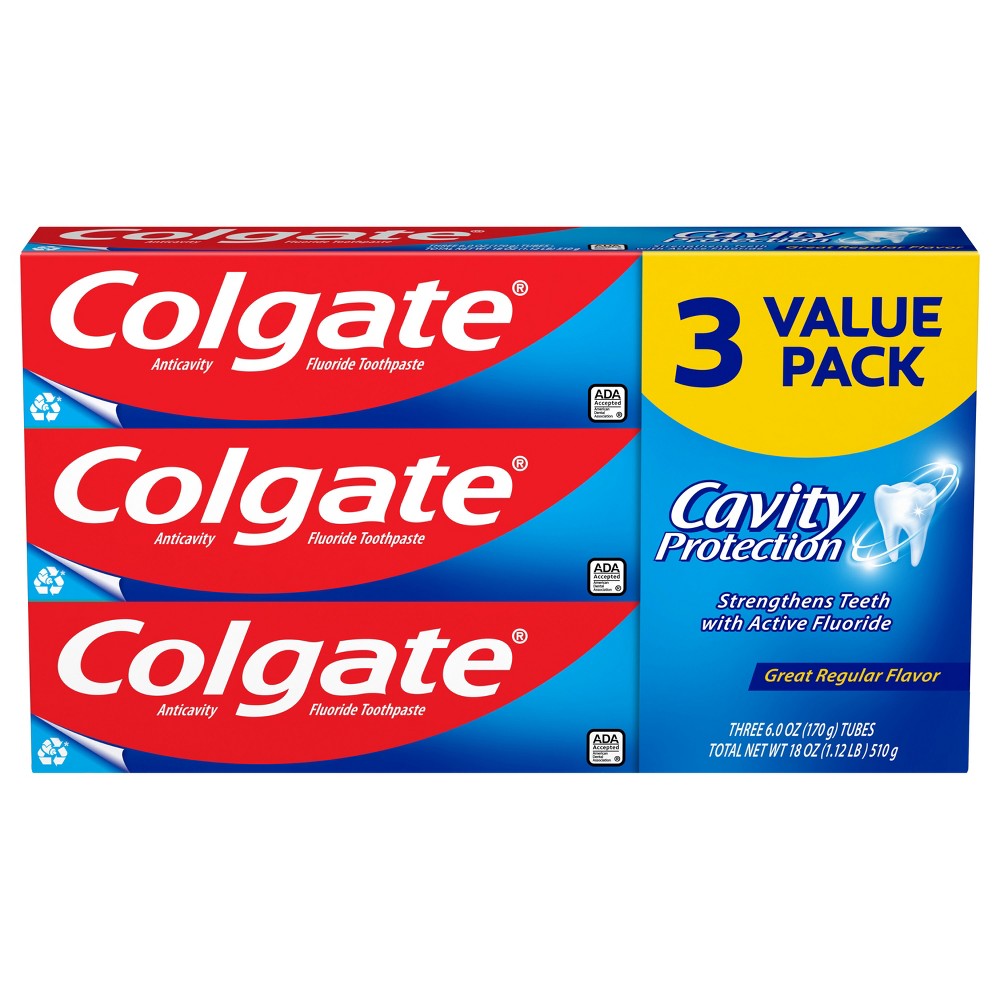 Photos - Toothpaste / Mouthwash Colgate Cavity Protection Toothpaste with Fluoride - 6oz/3pk 