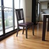 FurniFact,Elegant Black Wooden Dining Chairs with Faux Leather Seat – Set of 2 - 3 of 4
