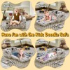 Kids Bean Bag Sofa Couch Reading Chair With Children Friendly Handle For Easy Movement & Double Pockets For Good Storage, Graffiti Flocking Sofa - 4 of 4