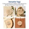 Avery Printable Round Scalloped Tags with Sure Feed Technology, 2-1/2" Diameter, Kraft Brown Cardstock, Print-to-the-Edge, Laser/Inkjet, 225 Total - 3 of 4
