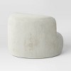 Corduroy Compressed Foam Chair Cream - Room Essentials™ - 4 of 4