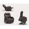 Hybition Large Power Lift Recliner Chair Sofa with Massage and Heat  , 3 Positions, Cup Holders, and USB Ports, Faux Leather - 4 of 4