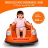 12V Bumper Car, Electric Toy Ride on Battery Car with Parent Remote Control, 360 Degree Spin 2-Speed Music & LED Lights for Toddlers Kids - 4 of 4