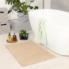 REGALWOVEN Lightweight Washable Cotton Reversible Water Absorbent Rug Shower Bath Mat - 3 of 4