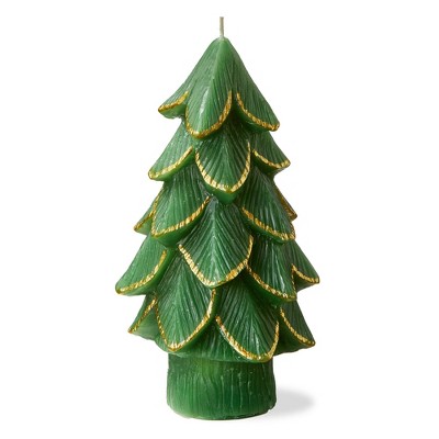 tag Gilded Pine Tree Candle Md Green