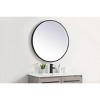 Elegant Lighting Pier 32 inch LED mirror with adjustable color temperature 3000K/4200K/6400K in black - 4 of 4