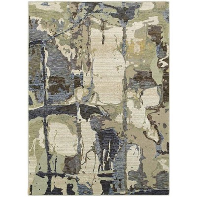 Oriental Weavers Evolution 8027A Blue/ Grey Indoor Area Rug - 1'10" x 3'2"