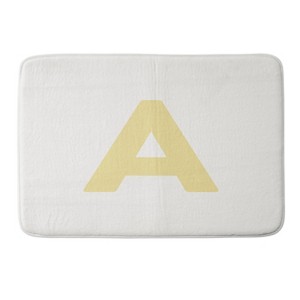 Deny Designs April Lane Art Block Monogram Memory Foam Bath Mat - 1 of 4