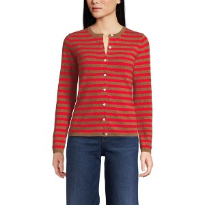 Lands' End Women's Cashmere Cardigan Sweater - 1 of 4