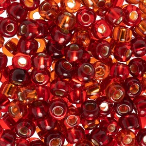 John Bead 22g 2/0 Silver Lined Ruby Czech Glass Seed Beads for Jewelry Bracelet Necklace Making - 1 of 4