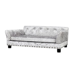 L/XL High-end Soft Velvet Pet Dog Sofa Bed Jumbo Dog Lounger Memory Foam Mattress for Comfort Sleep & Joint Support - 1 of 4