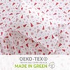 Christmas Cotton Flannel Bed Sheets, 4 Piece Snowflake Bedding Set, 16 Inch Deep Pocket Sheet Set, All Seasons Breathable & Soft, Warm & Cozy - 4 of 4
