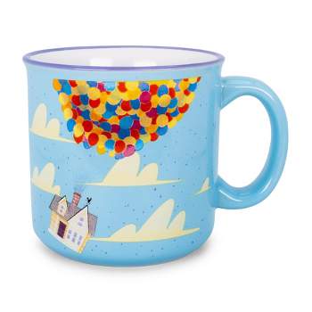 Silver Buffalo Disney Pixar UP "Adventure Is Out There" Ceramic Camper Mug | Holds 20 Ounces