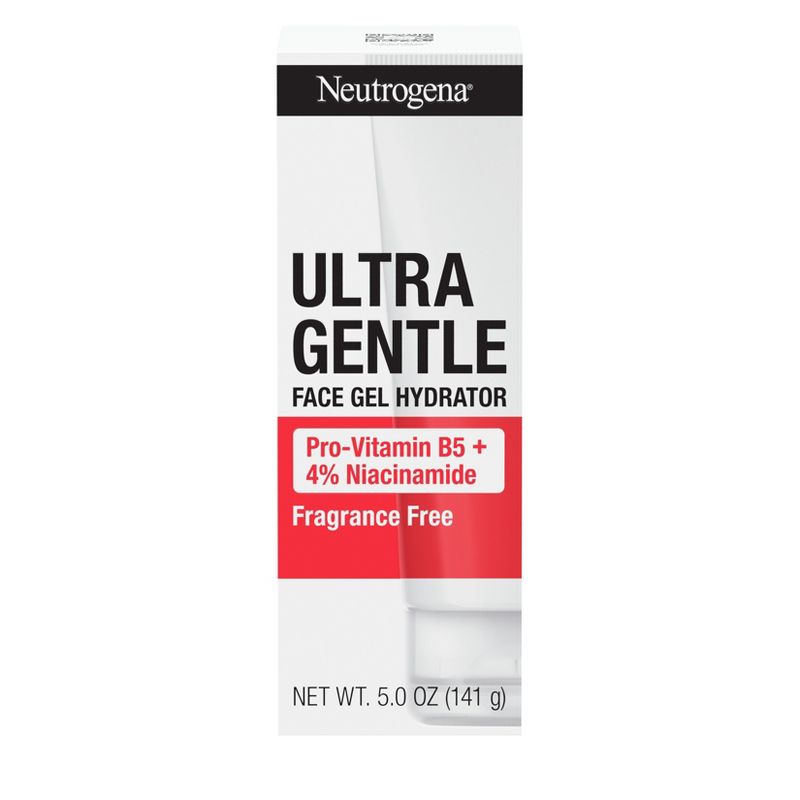Neutrogena Ultra Gentle Face Gel Hydrator Moisturizer with Pro-Vitamin B5 for Acne-Prone Skin - Fragrance Free - 5.0 oz, 1 of 12