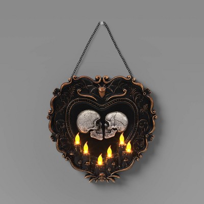 19" Talking Skulls Frame Halloween Decorative Prop Black - Hyde and EEK! Boutique™