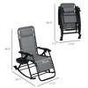 Aghana Digitals 2-Pack Zero Gravity Outdoor Rocking Chairs with Recline, Foldable Design, Pillow, - 4 of 4