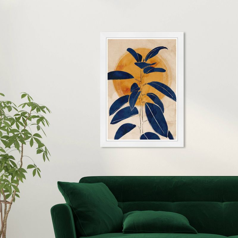 13&#34; x 19&#34; Blue Sprout Floral and Botanical Framed Wall Art Blue - Wynwood Studio, 6 of 7