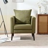 XINGHANZHENXUAN Modern Fabric Accent Chair with Pillow, Upholstered Reading Chair for Living Room, Bedroom & Office - 2 of 4
